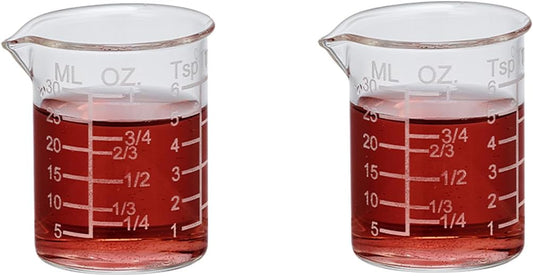 Ackers Etched Graduated Glass Measuring Cup - V-Shaped Spout- High Borosilicate Glass Measuring Cup for Kitchen or Dining, Easy to Read,1000 ML (32 Oz, 4 Cup)