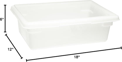 Rubbermaid Commercial Products Polycarbonate Food Storage Box/Tote, 2 Gallon, Clear, for Restaurant/Kitchen/Cafeteria