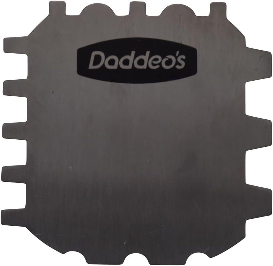Daddeo's Stainless Steel Barbecue Grill Scraper | Bristle Free | Safe for Gas, Charcoal, Pellet, Wood Burning Grills and Smoker | Gadgets for Men
