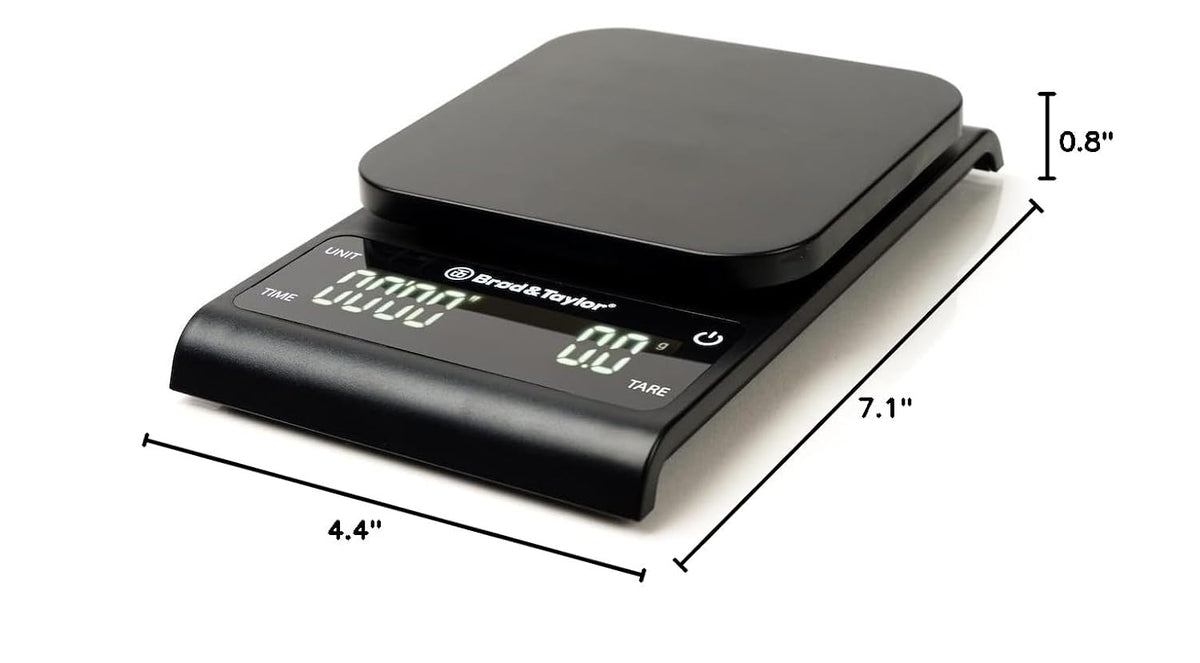Brod & Taylor Precision Kitchen & Coffee Scale with Timer | (0.1g Precision)