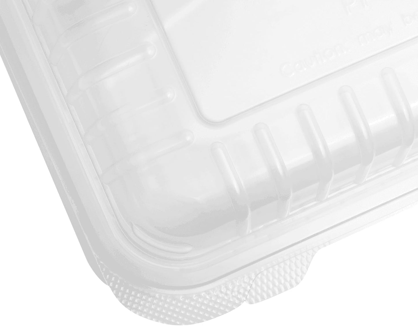 Karat FP-HC99PP-3CU 9"X 9" PP Hinged Containers 3 Compartment - (Case of 200)
