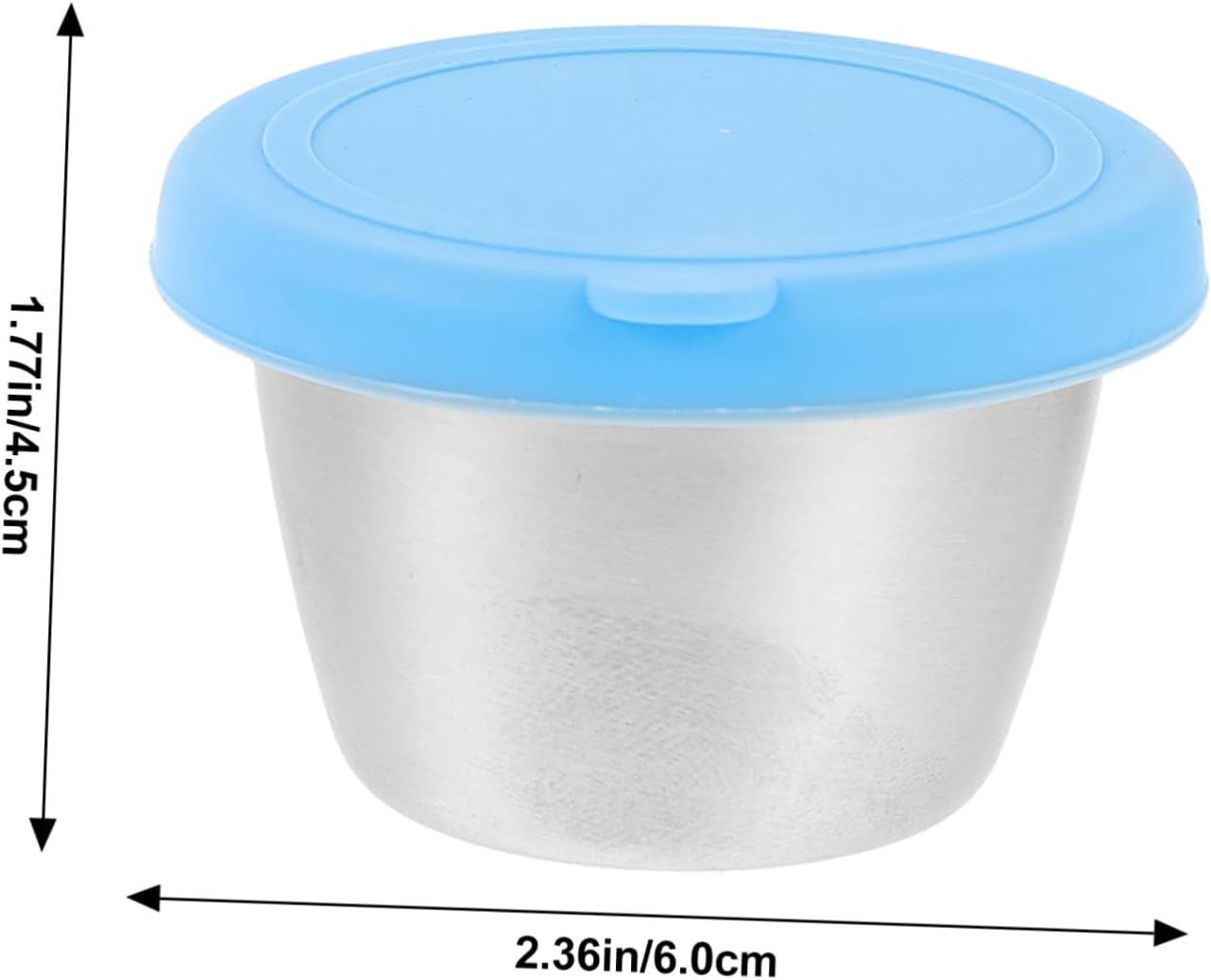 4Pcs Dip Cups with Lids Condiment Containers for Sauces Reusable and Leakproof for Parties Picnics and Meal Prep