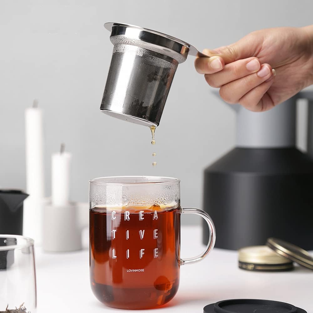 Extra Fine Mesh Tea Infuser Large Capacity Tea Strainer for Loose Leaf Tea