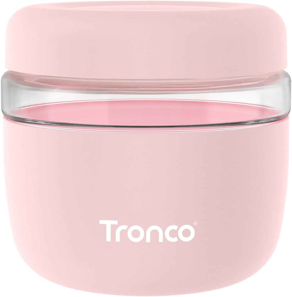 Tronco 24 oz Glass Food Storage Containers with Lids, Airtight, Leak & Spill Proof Glass Lunch Bowls for Meal Prep, Salad, Yogurt, Soup & Stew, Microwave & Dishwasher Safe, BPA-Free, Set of 1