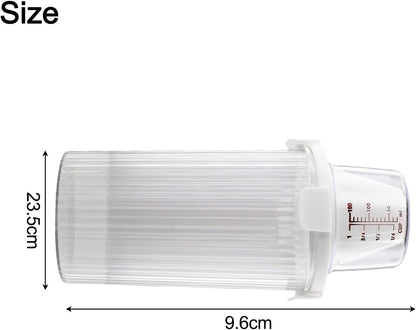 Cereal And Rice Storage Container With Airtight Lid, Pour Spout, And Measuring Cup For Dry Food, Grains Flour Sugar Snacks Pet Food (Small)