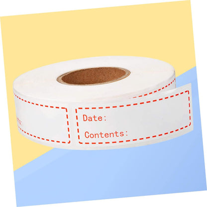 Kitchen Food Storage Date Labels 500pcs Self-Adhesive Stickers for Refrigerator Removable Record Date Stickers for Easy Identification for Home and Restaurant Use