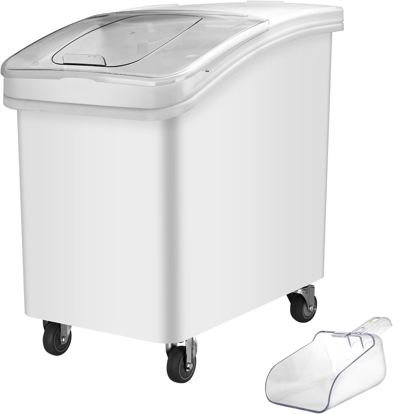 Ingredient Storage Bin,21 Gallon Dispenser Bin with Scoop for Dry Food, Sugar, Baking Supplies,Kitchen Rice Cereal Flour Bin,BPA Free,Pet Food Storage Container,Dog Cat Birds Food (21 Gallon)