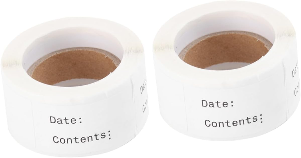Lurrose 2rolls Kitchen Food Date Label Stickers English Record Date Stickers for Easy DIY Indexing and Practical Identification Eco-Friendly Adhesive for Organized Storage
