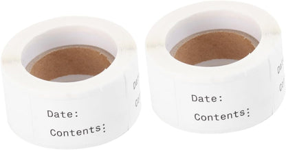 Lurrose 2rolls Kitchen Food Date Label Stickers English Record Date Stickers for Easy DIY Indexing and Practical Identification Eco-Friendly Adhesive for Organized Storage