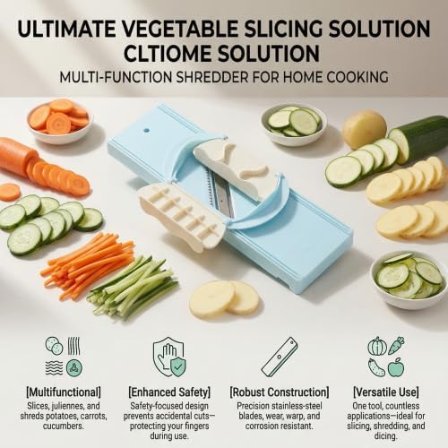 GLOGLOW Handheld Potato Slicer, Carrot Cucumber Slicing Tool