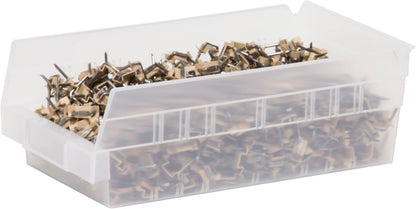 Akro-Mils 30130 Plastic Shelf Bins, Heavy Duty Storage Bins for Garage, Closet, and Drawer Organization, 12" x 6-1/2" x 4", Blue, 12-Pack | Closet, and Drawer Organization, 12" x 6-1/2" x 4", Blue, 12-Pack
