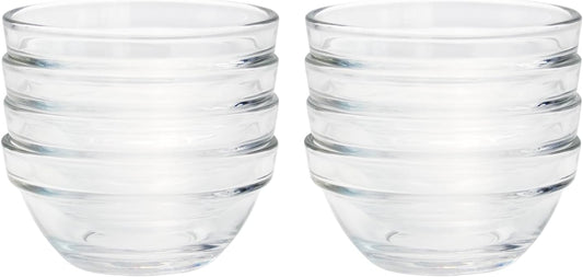 1.5 oz Mini Pinch Bowls, Little Condiment Dishes for Meal Prepping, Dipping Sauces, or Small Servings, Dishwasher and Microwave Safe