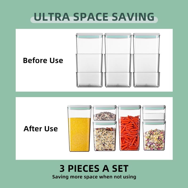 2 Pack 88oz/11 Cups Large Glass Storage Containers with Lids, High Borosilicate BPA Free Airtight Leakproof Meal Prep Containers for Microwave, Freezer & Dishwasher, Kitchen, Gym & Picnic,Baking