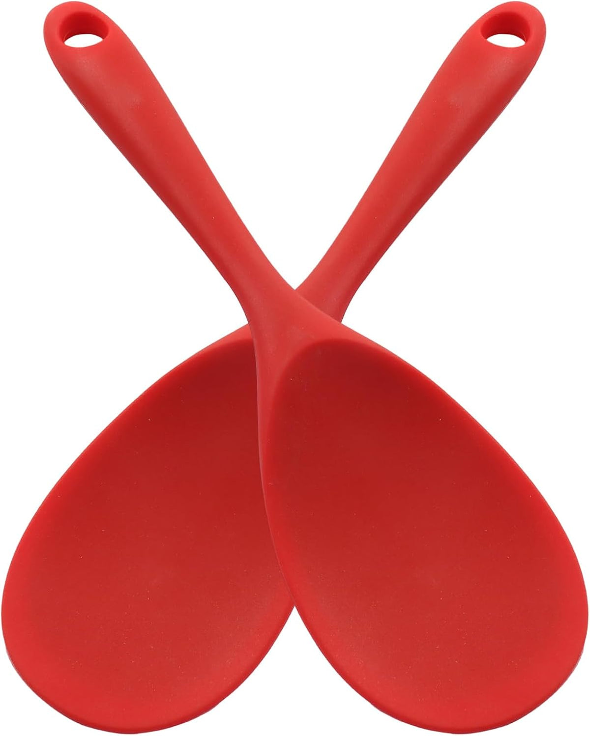 Silicone Rice Spoon Rice Paddle, White, 2 Pcs