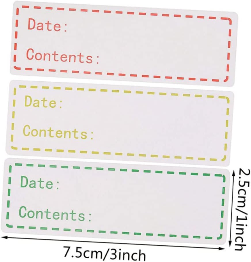Kitchen Food Storage Date Labels 500pcs Self-Adhesive Stickers for Refrigerator Removable Record Date Stickers for Easy Identification for Home and Restaurant Use