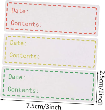 Kitchen Food Storage Date Labels 500pcs Self-Adhesive Stickers for Refrigerator Removable Record Date Stickers for Easy Identification for Home and Restaurant Use
