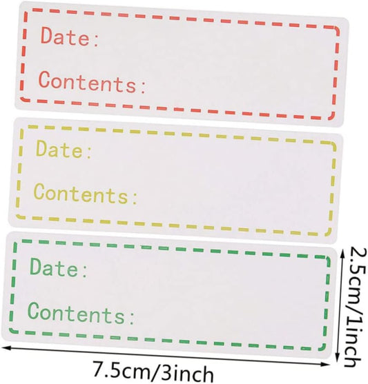 Kitchen Food Storage Date Labels 500pcs Self-Adhesive Stickers for Refrigerator Removable Record Date Stickers for Easy Identification for Home and Restaurant Use