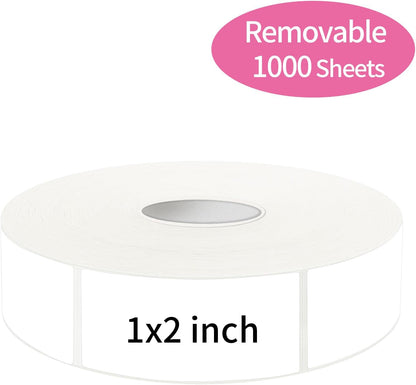 Removable Freezer Labels Stickers, 1 x 3 Inch Blank Removable Freezer Labels Food Storage Stickers, Date Label Waterproof Oil Resistant Easy Clean No Residue- 250 Sheets