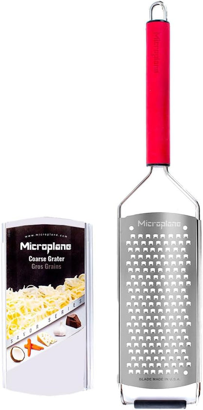 Microplane Savor Series Kitchen Grater Fine in Black for Hard Cheese Parmesan, Citrus Lemon, Orange, Lime, Ginger, Nutmeg, Cinnamon, Garlic, Chili, Chocolate - Stainless Steel Grater Made in USA