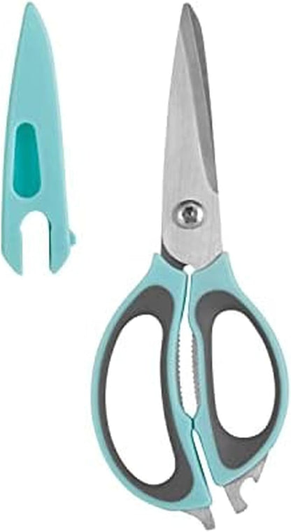 Farberware 4-in-1 Kitchen Scissors, High Carbon Stainless Steel, Black