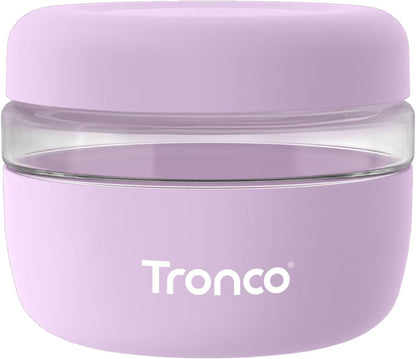 Tronco 24 oz Glass Food Storage Containers with Lids, Airtight, Leak & Spill Proof Glass Lunch Bowls for Meal Prep, Salad, Yogurt, Soup & Stew, Microwave & Dishwasher Safe, BPA-Free, Set of 1