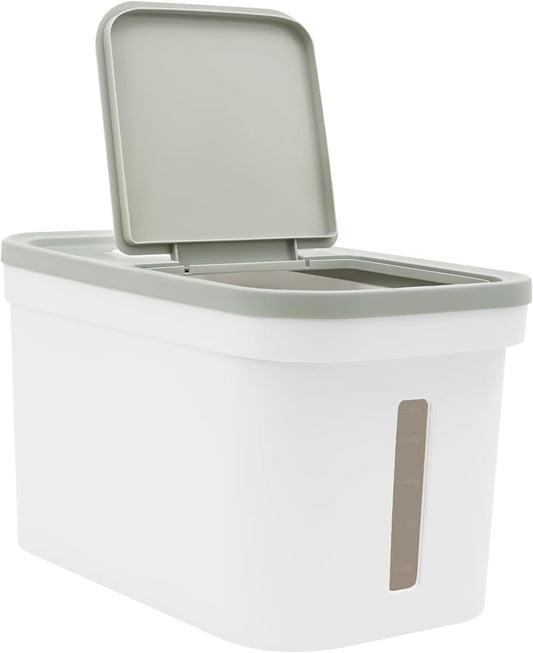 10kg/22Lbs Capacity Large Rice Container Flour Rice Dispenser Airtight Bulk Food Storage Bin with a Measuring Cup Large Storage Container for Food Grain Cereal Soybean Corn