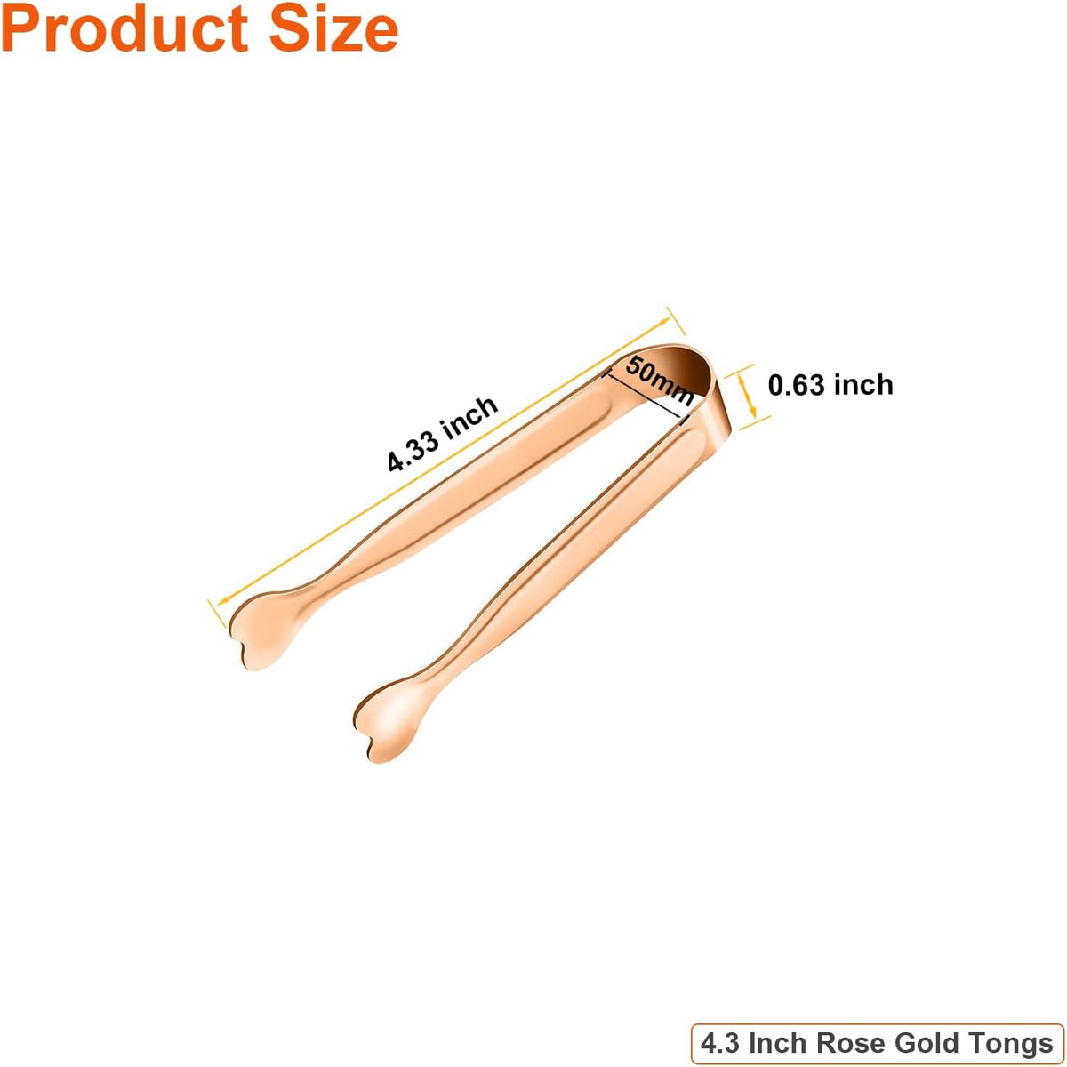 Mini Serving Tongs, Anytrp 18-Packs Stainless Steel Sugar Tongs, 4.3inch Ice Tongs Kitchen Appetizers Tongs for Coffee Bar, Tea Party, Desserts Party, Sugar and Ice Bucket