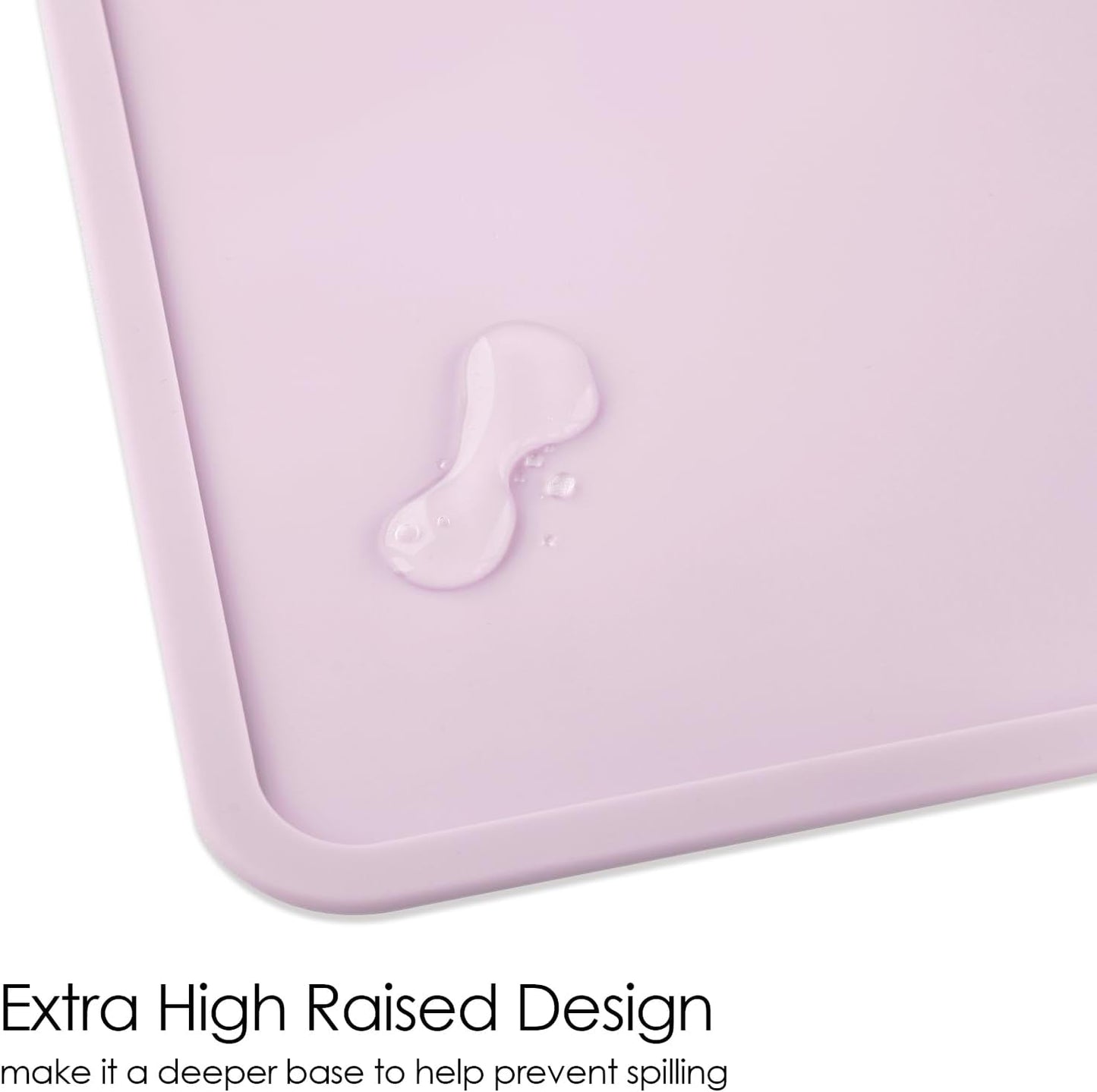 Extra Large Silicone Mats for Kitchen Counter, 27.6'' x 19.7'' Nonskid Silicone Placemats for Kids, Nonstick Purple Silicone Mat for Baking Crafts, Silicone Dab Mat Heat Resistant, 1Pack - Colors B
