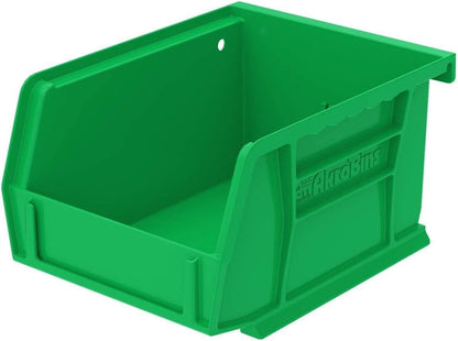 Akro-Mils 30210 AkroBins Plastic Storage Bins, Space-Saving Stackable Bins for Garage, Pantry, Craft Organization, 5" x 4" x 3", Black, 24-Pack