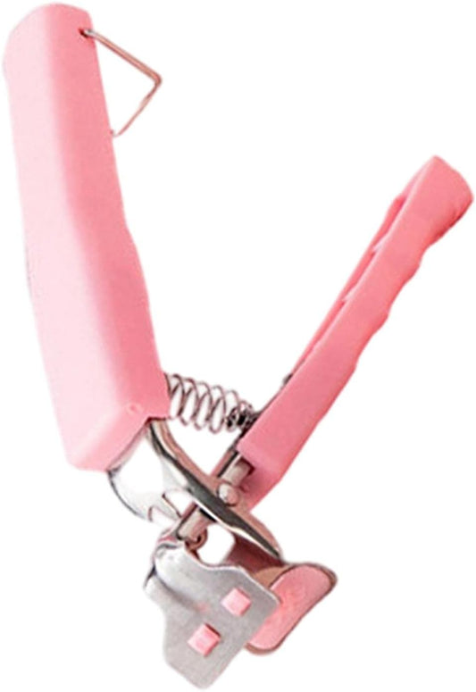 Yajuyi Dish Plate Clip Tongs Silicone Cooking Pinch Bowl Gripper Anti Hot, Pink Combo Set, 18.5x8.5cm