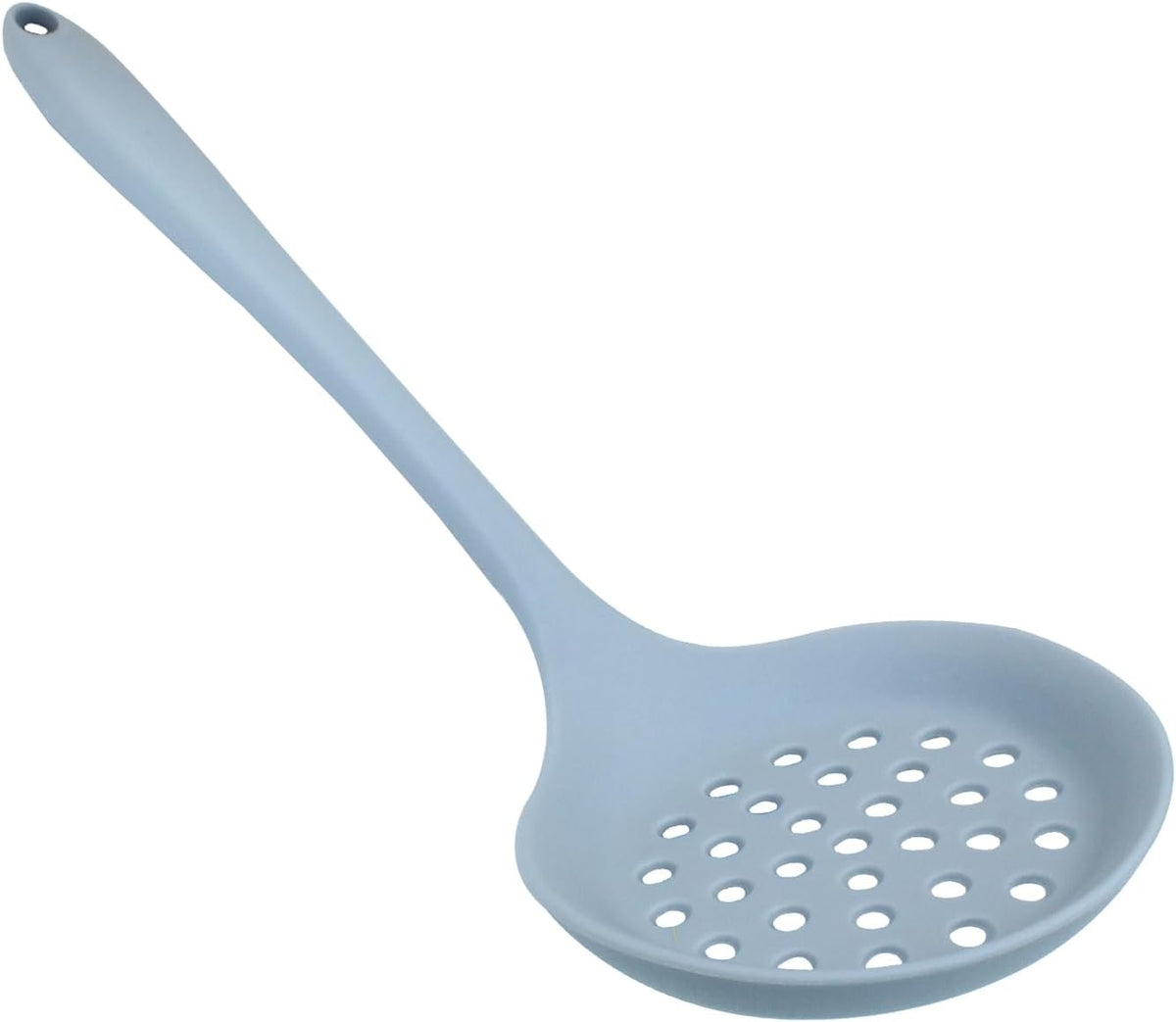 Hordion Silicone Slotted Spoon, Yellow Strainer Spoon Non Stick Skimmer