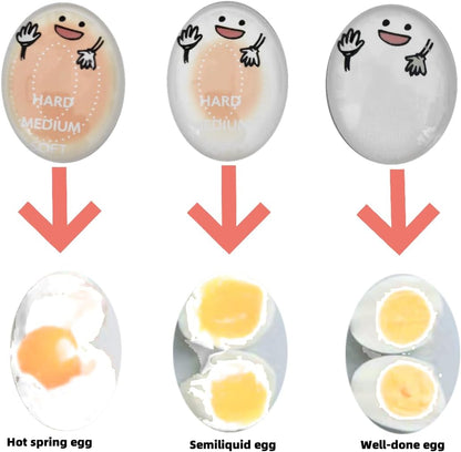 Egg Timer for Perfectly Boiled Eggs - Color Changing Indicator for Soft to Hard Boiled Eggs-2 Pieces