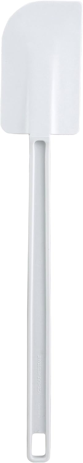Winco Spoon Silicone Spatula, 10-Inch,White, Medium