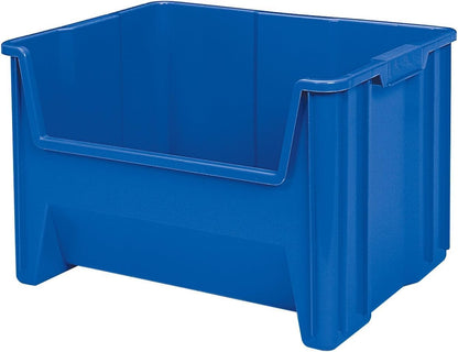 Akro-Mils 13018 Stak-N-Store Stackable Storage Bins, Heavy Duty Garage Storage Containers, Open Front Plastic Organizer for Tools, Shelves, Closet Organizer, 17-1/2" x 16-1/2" x 12-1/2", Clear, 2-Pack