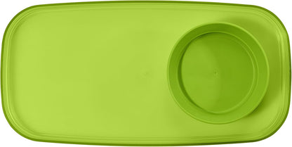 madesmart dipware Small Serving Plate, Stackable & Removable Dip Bowl for Salsa, Queso, Salad, Olives, Dishwasher & Microwave Safe, Multipurpose Plate & Bowl, Blue
