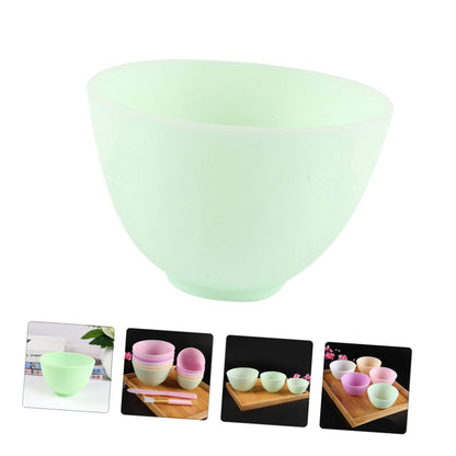 Facial Mask Mixing Bowl Set 3 Pcs Spa Mixing Bowls Soft Silicone Mask Bowl for Diy Non-slip Beauty Tool