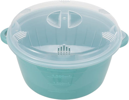 Microwave Vegetable Steamer for Cooking, 2.64 Quart