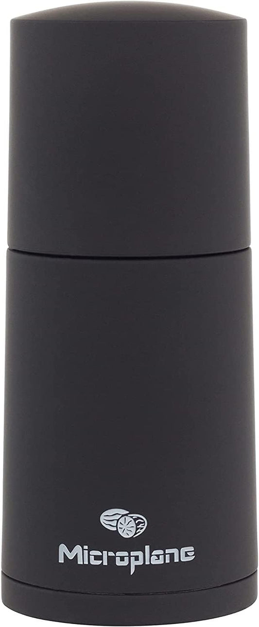 Microplane Manual Spice Mill - Cinnamon Grinder and Nutmeg Grater (Black)