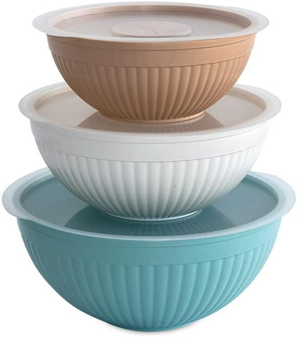 Nordic Ware Mini Prep and Serve Mixing Bowls Set, 4-Piece, Earth-Tones