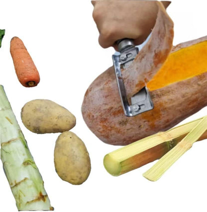 Heavy Duty Vegetable Peeler with Ultra Sharp Thick n Strong Blade for Butternut Squash Sugar cane Asparagus,Easy to peeling hard skin of fruits and vegetable