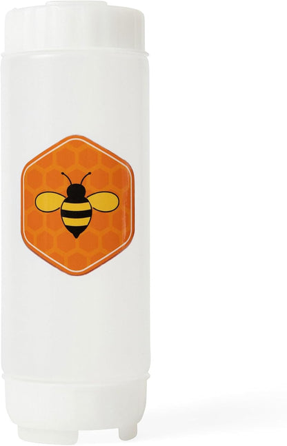 No‑Drip FIFO BBQ Sauce Squeeze Bottle – 18oz BPA-Free Refillable Dispenser with White Twist Cap for Mess-Free Pouring – Ideal for Barbecue, Glazes, Honey Mustard, Marinades, Teriyaki