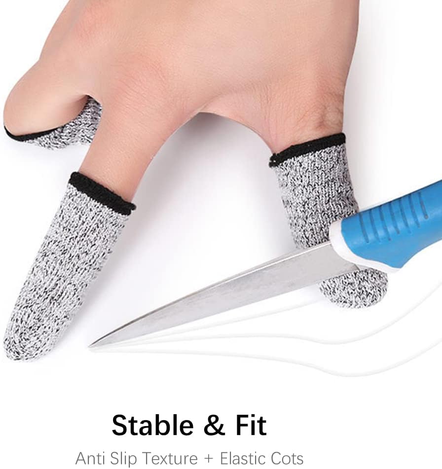 12PCS Finger Cots Cut Resistant Protector,Finger Covers for Cuts