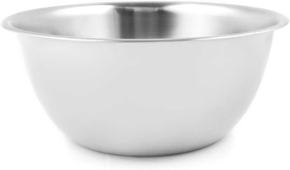 Fox Run Stainless Steel Small Mixing Bowl, 7.25 x 7.25 x 3.75 inches, Metallic