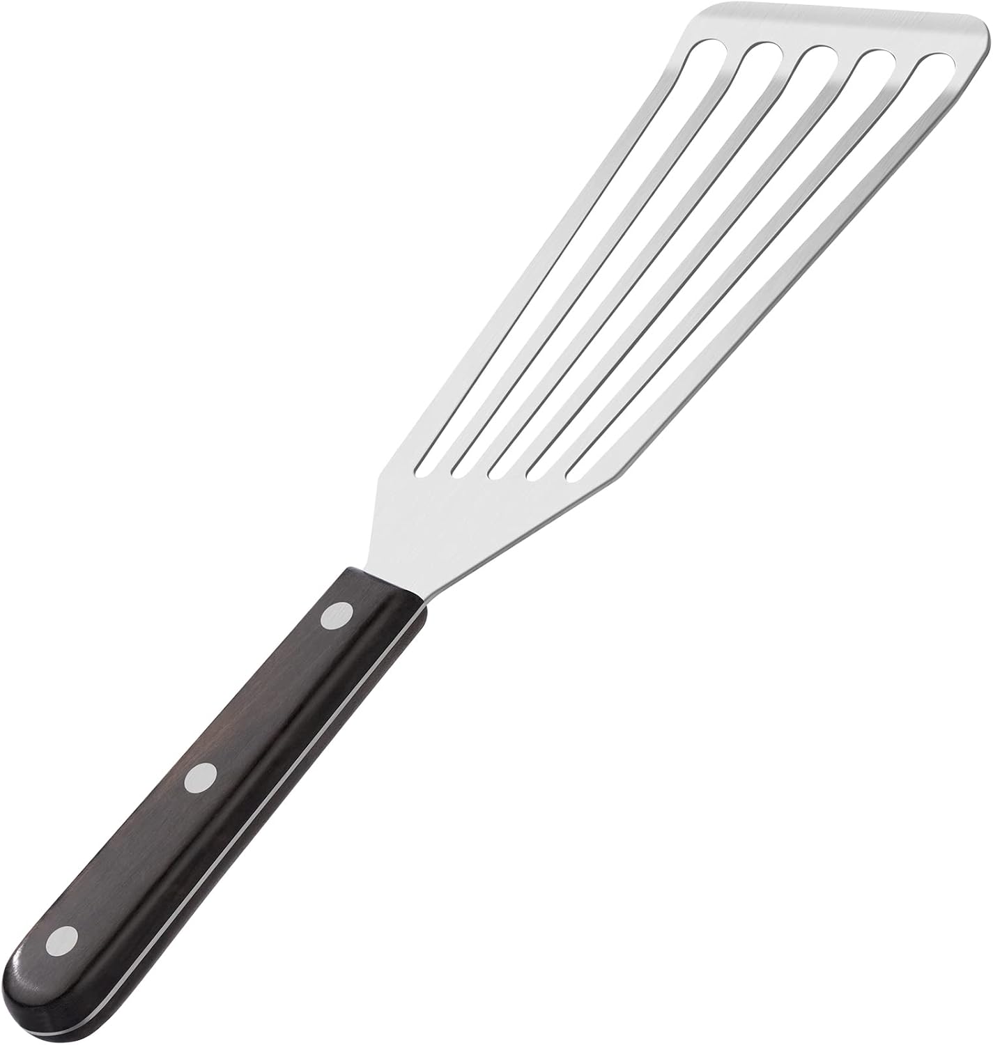 Rainspire Fish Spatula Stainless Steel Slotted Turner with Sloped Head Design for Flipping Delicate Food, Egg, Patties, Fries