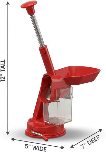 Cherry Pitter, Olive Stoner, Stainless Steel Plunger, Suction Base