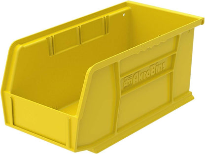 Akro-Mils 30230 AkroBins Plastic Storage Bins, Space-Saving Stackable Bins for Garage, Pantry, Craft Organization, 10.5 "L x 5.5 "W x 5"H, Blue, 12-Pack