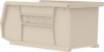 Akro-Mils 30230 AkroBins Plastic Storage Bins, Space-Saving Stackable Bins for Garage, Pantry, Craft Organization, 10.5 "L x 5.5 "W x 5"H, Blue, 12-Pack