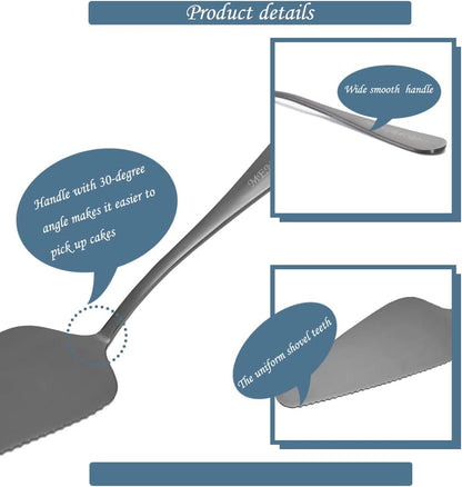 5x Cake Server Pie Holder Transfer Triangular Spade Spatula for Pizza Cake