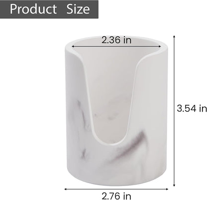 Bathroom Cup Dispenser, Diatomaceous Earth Mouthwash Cup Holder, Paper Cup Holder for Bathroom Counter, Disposable Cup Dispenser, Guest Bathroom Essentials (Cups Not Included)