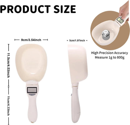 Digital Measuring Spoon Scale, 800g/0.1g High Precision Electronic Scoop